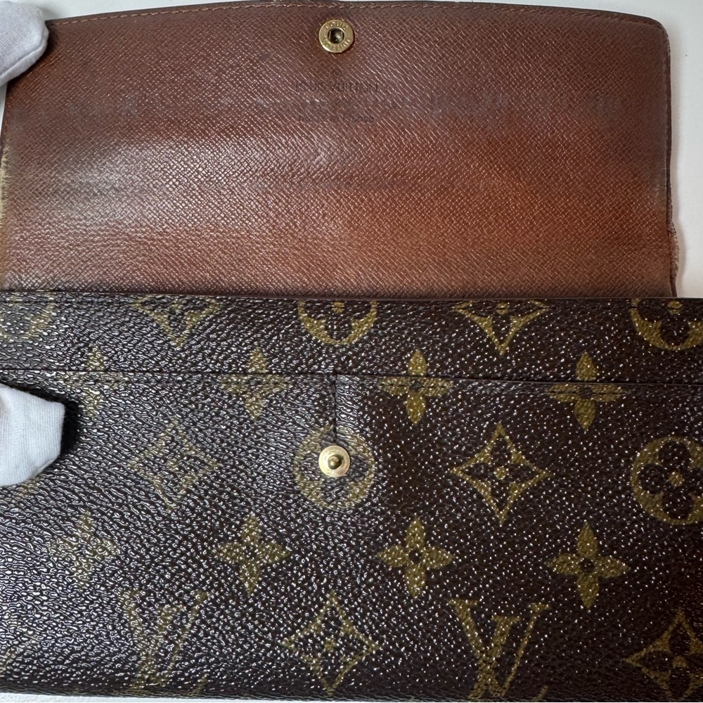 Louis Vuitton Women’s Vintage Dark Brown Monogram Long Wallet - Picture 9 of 14